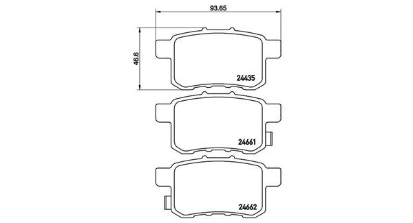 MAGNETI MARELLI Bremžu uzliku kompl., Disku bremzes 363700428072